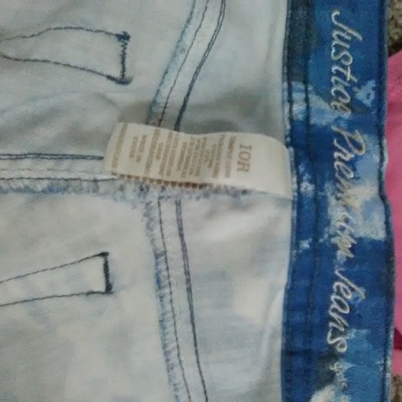 Blue Floral Jeans |Justice Premium Jeans - Picture 3 of 3